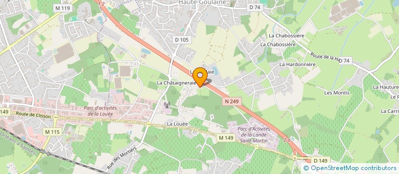 localisation de l'entreprise LA LANDE SAINT MARTIN à HAUTE-GOULAINE