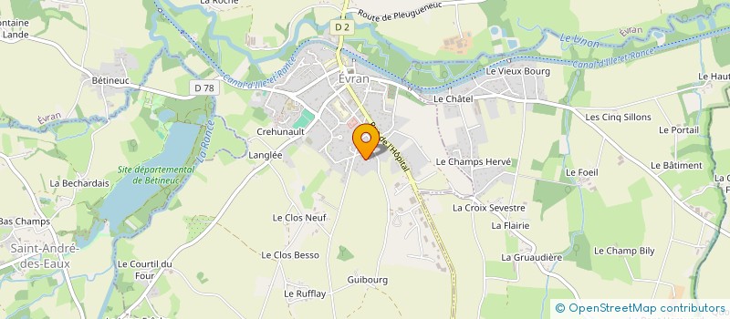 localisation de l'entreprise LA LANDELLE à SAINT-JUVAT