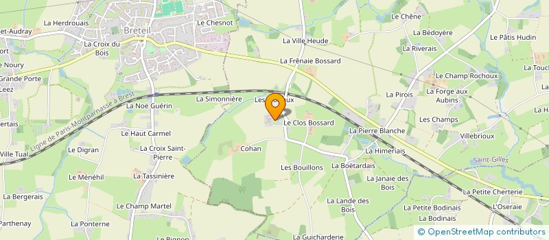 localisation de l'entreprise LA LANDELLE à SAINT-GILLES