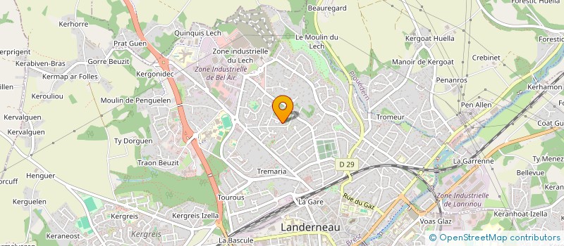 localisation de l'entreprise LA LANDERN'RANDO à LANDERNEAU