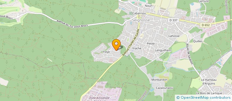 localisation de l'entreprise LA LANDIERE  SEIGNOSSE