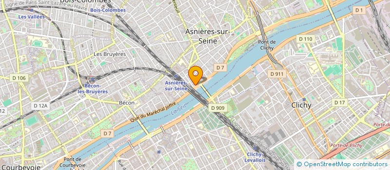 localisation de l'entreprise LA LANGERIE à ASNIERES-SUR-SEINE