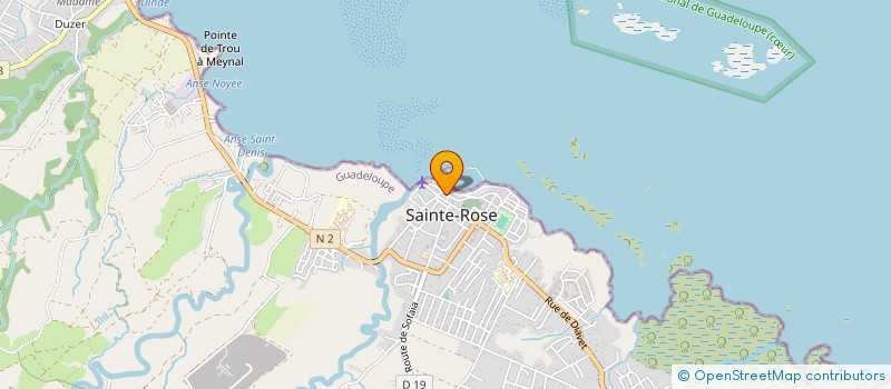 localisation de l'entreprise LA LANGOUSTINE à SAINTE ROSE