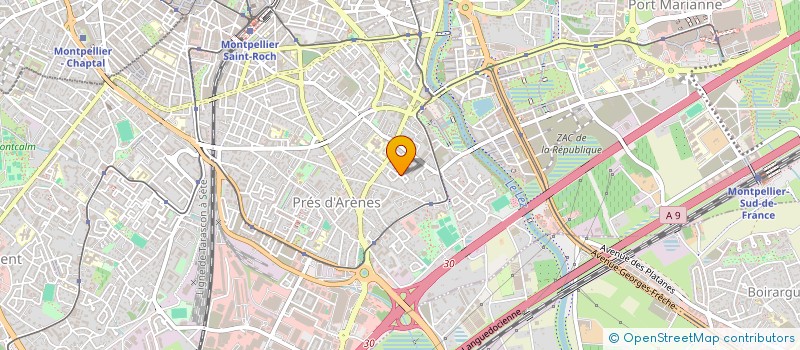 localisation de l'entreprise LA LANGUE D'OC à MONTPELLIER