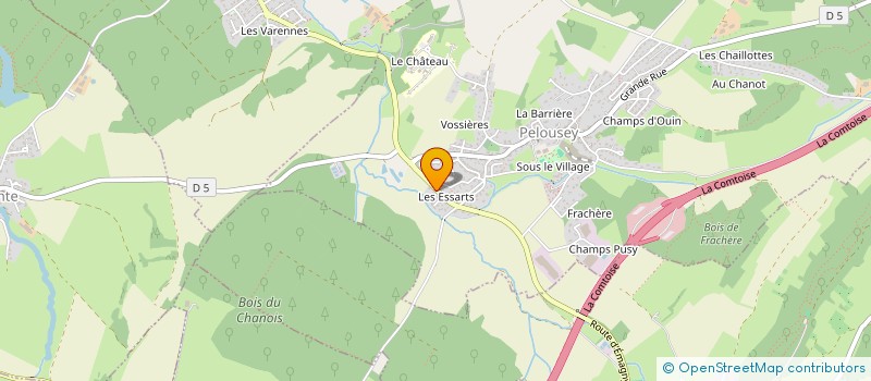 localisation de l'entreprise LA LANTERNE  PELOUSEY