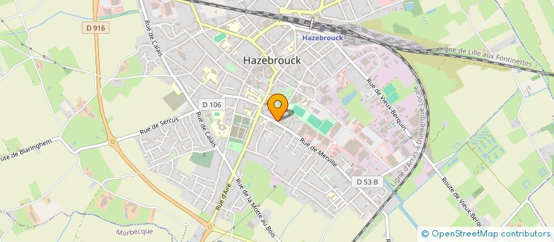 localisation de l'entreprise LA LANTERNE  HAZEBROUCK