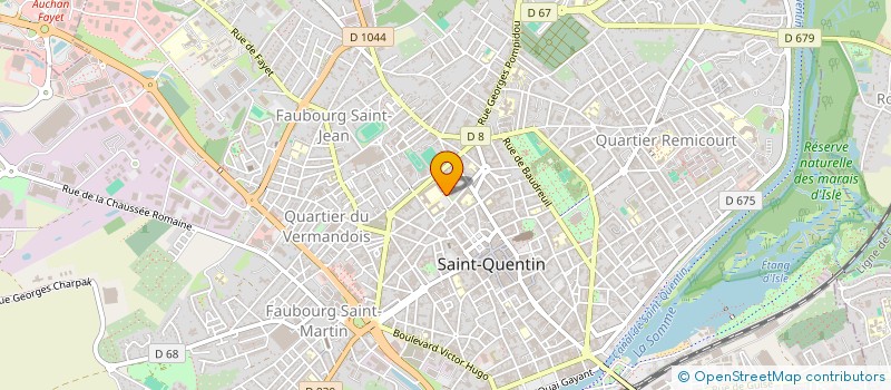 localisation de l'entreprise LA LANTERNE A B.D.  SAINT-QUENTIN