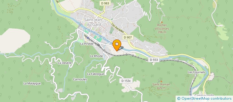 localisation de l'entreprise LA LANTERNE MAGIQUE  SAINT-JEAN-DU-GARD