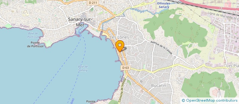 localisation de l'entreprise LA LARGUADE à SIX-FOURS-LES-PLAGES