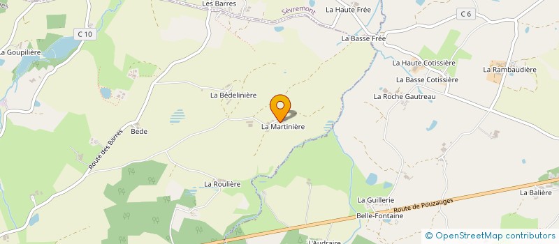 localisation de l'entreprise LA LATRIE à POUZAUGES