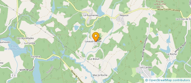 localisation de l'entreprise LA LAULNE DE CHABRIGNAC à COMPREIGNAC