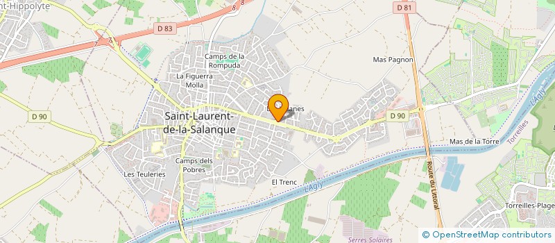 localisation de l'entreprise LA LAURENTINE à SAINT-LAURENT-DE-LA-SALANQUE