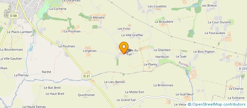 localisation de l'entreprise LA LAUSSARDAIS  ROMILLE