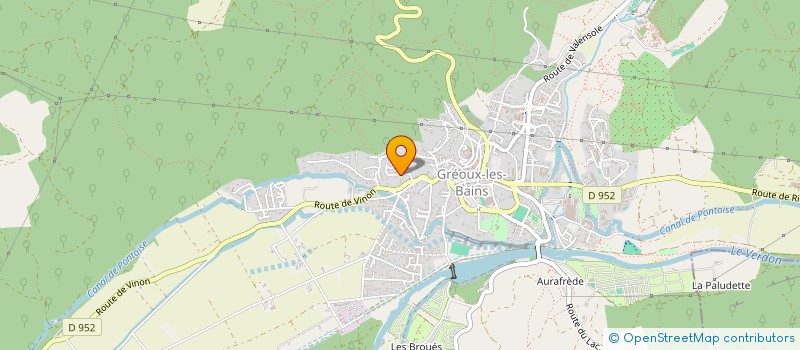 localisation de l'entreprise LA LAUZIERE  GREOUX-LES-BAINS
