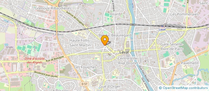localisation de l'entreprise LA LAVALLOISE à LAVAL