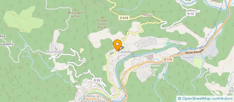 localisation de l'entreprise LA LAVANDE  AMELIE-LES-BAINS-PALALDA