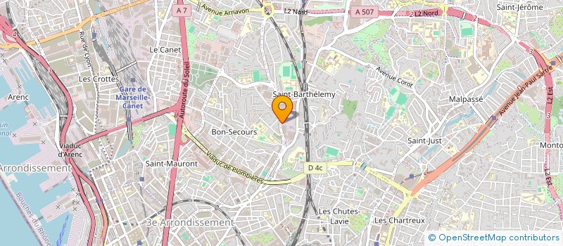 localisation de l'entreprise LA LAVANDE à MARSEILLE