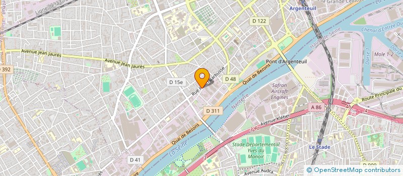 localisation de l'entreprise LA LAVANDERIE à ARGENTEUIL