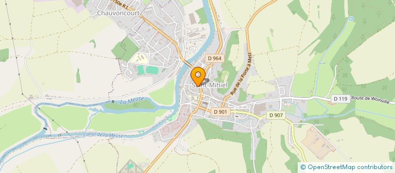 localisation de l'entreprise LA LAVANDIERE à SAINT-MIHIEL
