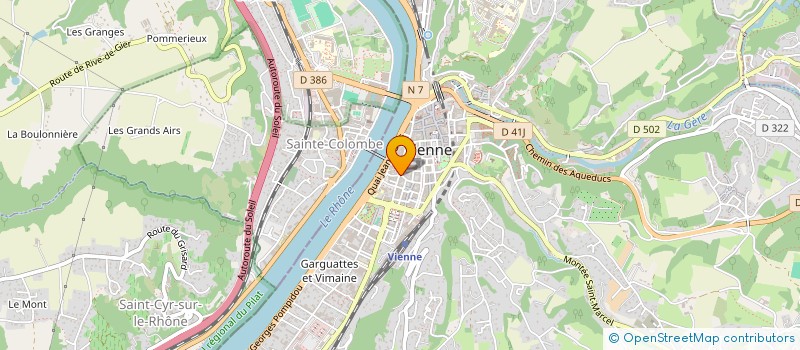 localisation de l'entreprise LA LAVANDIERE à VIENNE