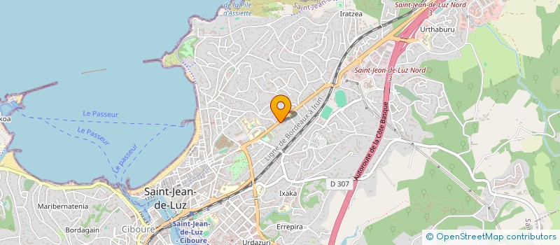 localisation de l'entreprise LA LAVANDIERE à SAINT-JEAN-DE-LUZ