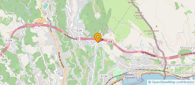 localisation de l'entreprise LA LAVANDIERE à MENTON