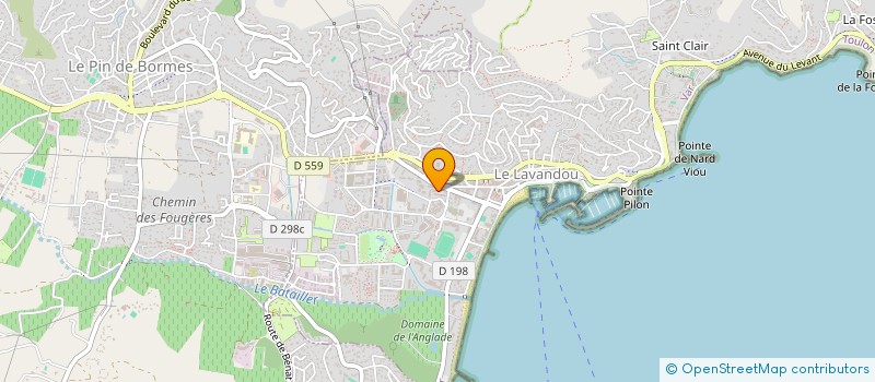 localisation de l'entreprise LA LAVANDIERE à LE LAVANDOU