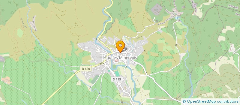 localisation de l'entreprise LA LAVANDIERE à CAUNES-MINERVOIS