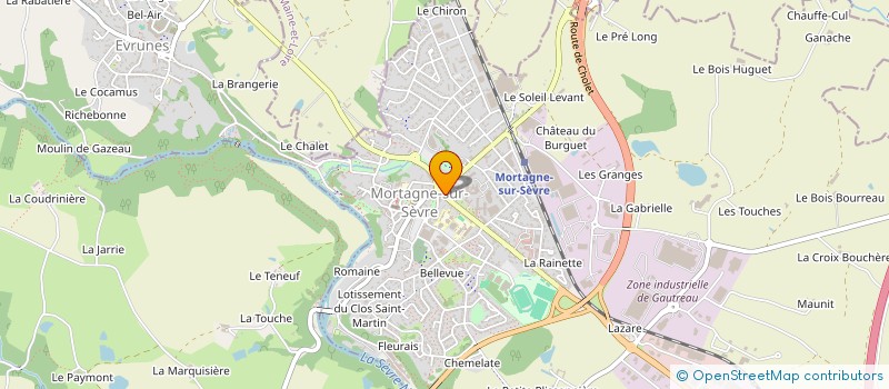 localisation de l'entreprise LA LAVANDIERE à SAINT-LAURENT-SUR-SEVRE