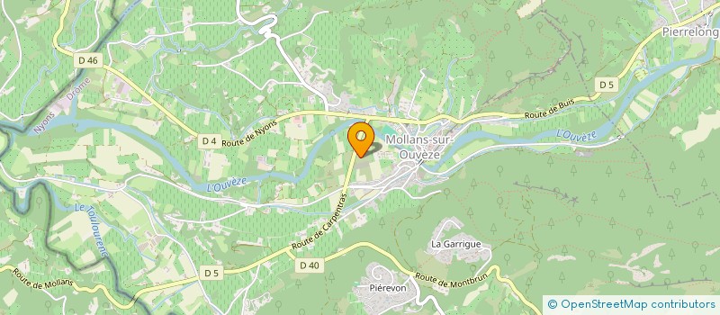 localisation de l'entreprise LA LAVANDIERE  SAINT-AUBAN-SUR-L'OUVEZE