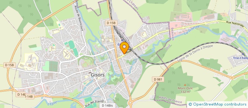 localisation de l'entreprise LA LAVANDIERE à GISORS