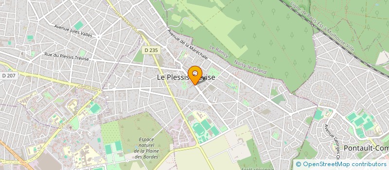 localisation de l'entreprise LA LAVANDIERE SARL  LE PLESSIS-TREVISE