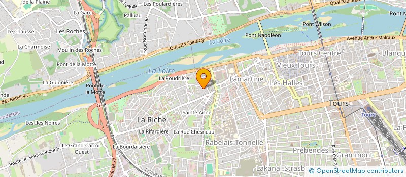 localisation de l'entreprise LA LAVERIE à ROCHECORBON