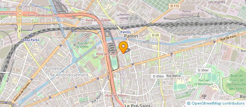 localisation de l'entreprise LA LAVERIE à PANTIN