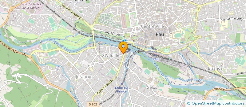 localisation de l'entreprise LA LAVERIE à PAU