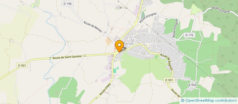 localisation de l'entreprise LA LAVERIE DES AUGES à BARJAC