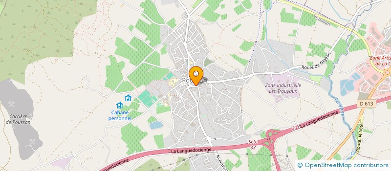 localisation de l'entreprise LA LAVERIE DES FLEURS  POUSSAN