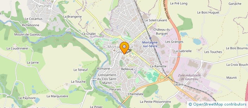 localisation de l'entreprise LA LAVERIE DES PAPOTTES  MORTAGNE-SUR-SEVRE