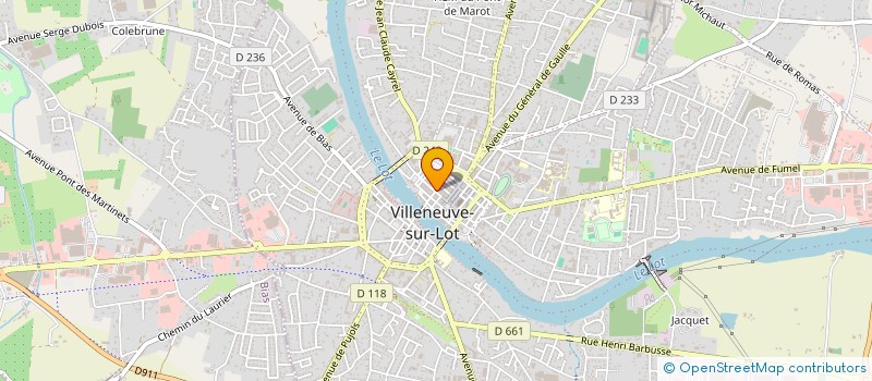 localisation de l'entreprise LA LAVERIE DES VILLENEUVOIS à VILLENEUVE-SUR-LOT