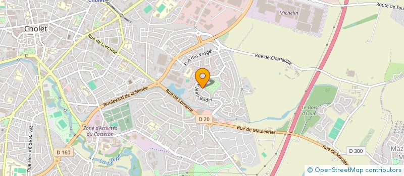 localisation de l'entreprise LA LAVERIE DU LAC à CHOLET