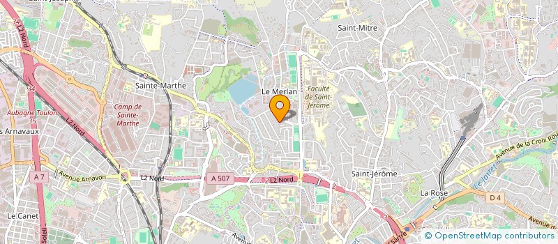 localisation de l'entreprise LA LAVERIE DU MERLAN  MARSEILLE