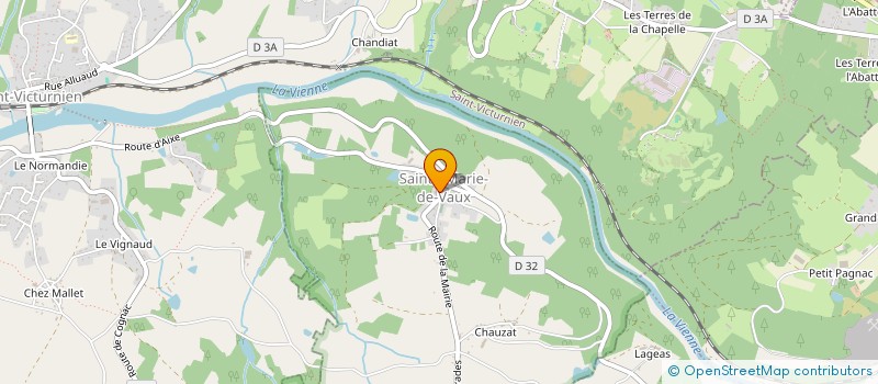 localisation de l'entreprise LA LAVERIE DU PONT NEUF  SAINTE-MARIE-DE-VAUX