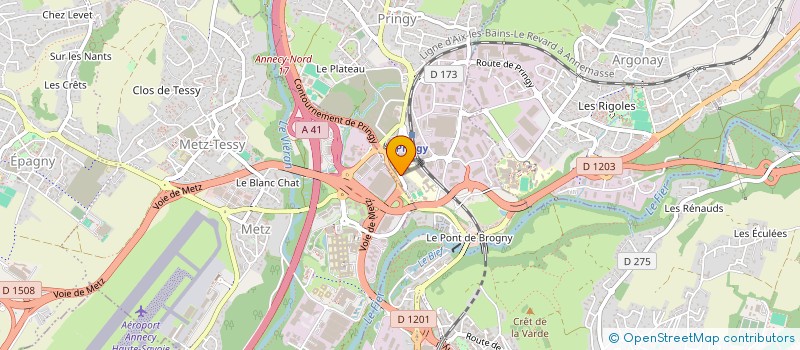 localisation de l'entreprise LA LAVERIE DU VILLAGE à ANNECY