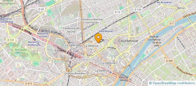 localisation de l'entreprise LA LAVERIE PRODUCTION à COURBEVOIE