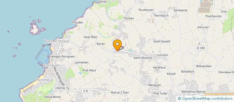 localisation de l'entreprise LA LEGENDE à PLOUESCAT