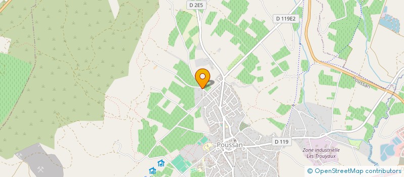 localisation de l'entreprise LA LEGENDE DES PEUPLES  POUSSAN