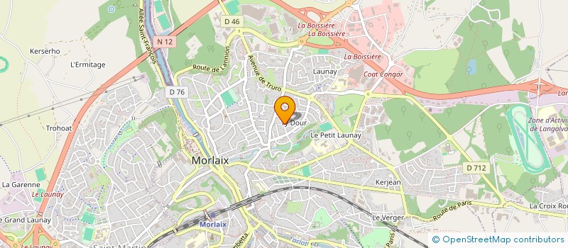 localisation de l'entreprise LA LEGION CELTE  MORLAIX