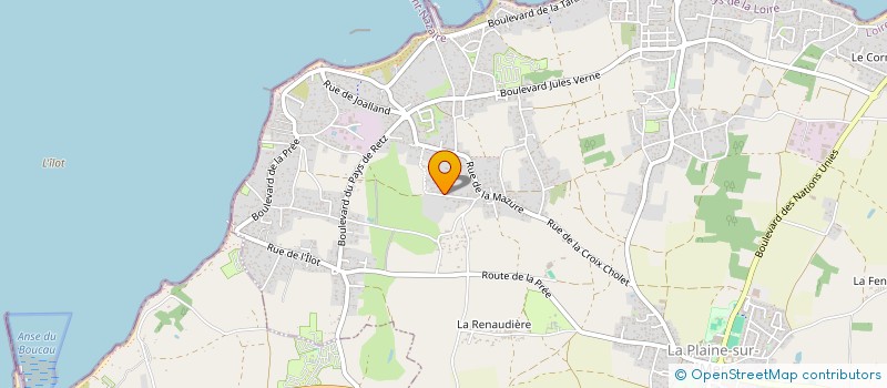 localisation de l'entreprise LA LEMONNIERE à LA PLAINE-SUR-MER