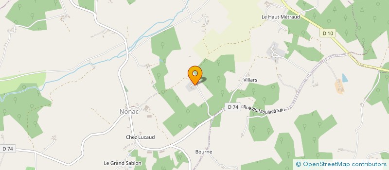localisation de l'entreprise LA LEOTARDIE à NONAC