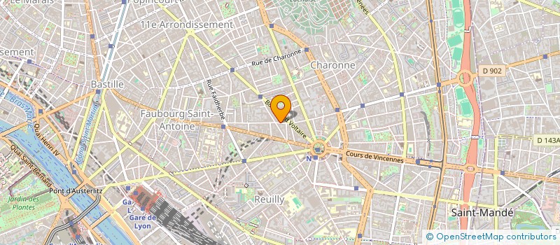 localisation de l'entreprise LA LES  PARIS